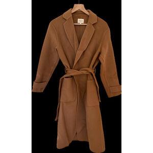 Sézane wool trench cape coat wool winter size 4